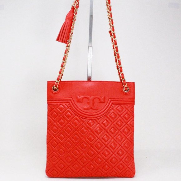 TORY BURCH #40313 Red Flaming Swingback Crossbody